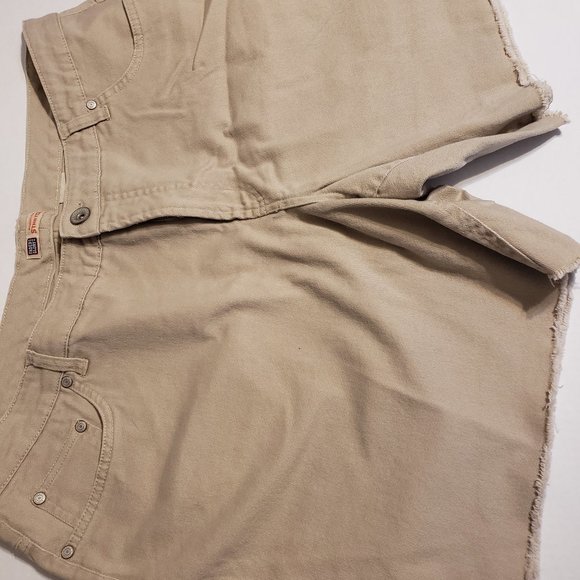 Faded Glory stretch tan shorts 22W - Picture 1 of 4